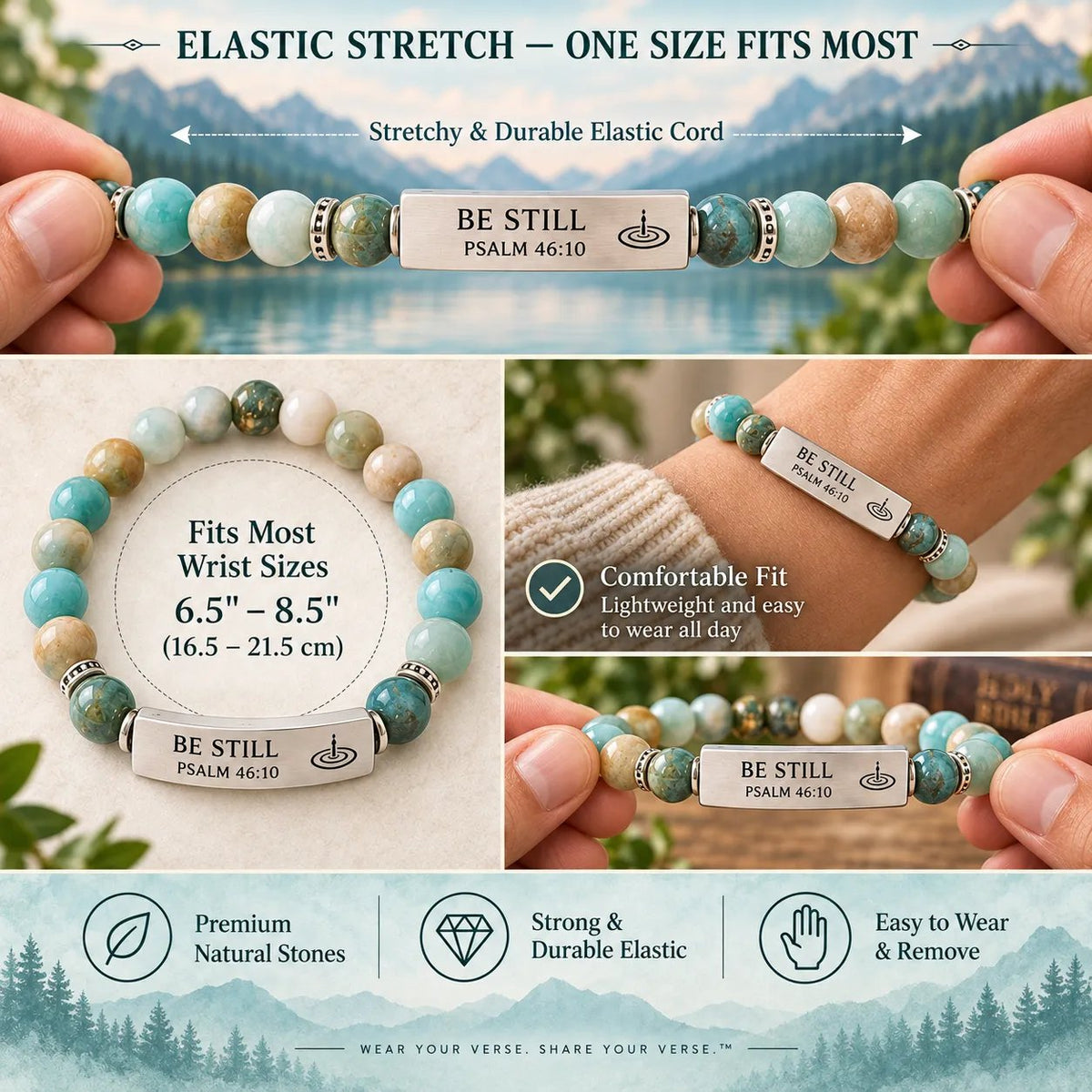 🔥LAST DAY 50% OFF - ✝️ Wear Your Verse Scripture Nameplate Bracelet👍(Limited Edition)