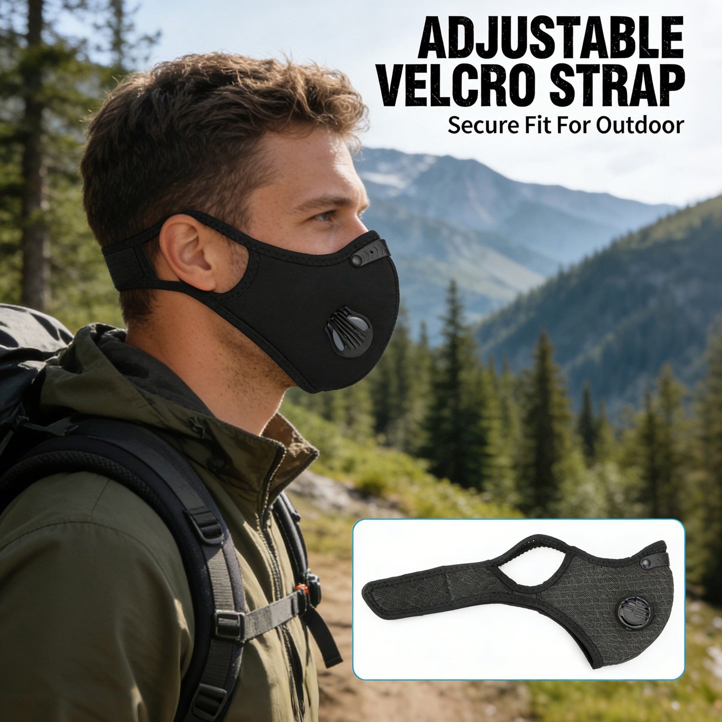 😷 Sport Mask with Exhalation Valves