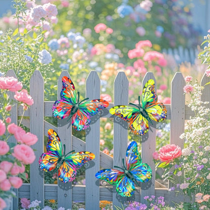 🎉🦋A complete set! 4Pcs Butterfly Metal Wall Decor🤩