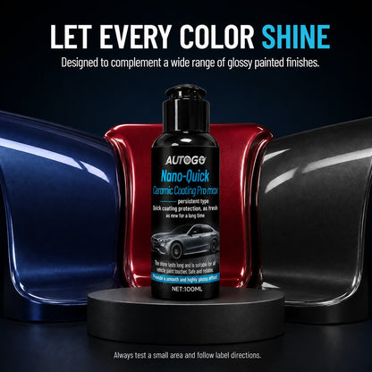 🚘 Nano Ceramic Car Paint Coating – Quick Gloss & Shine Care