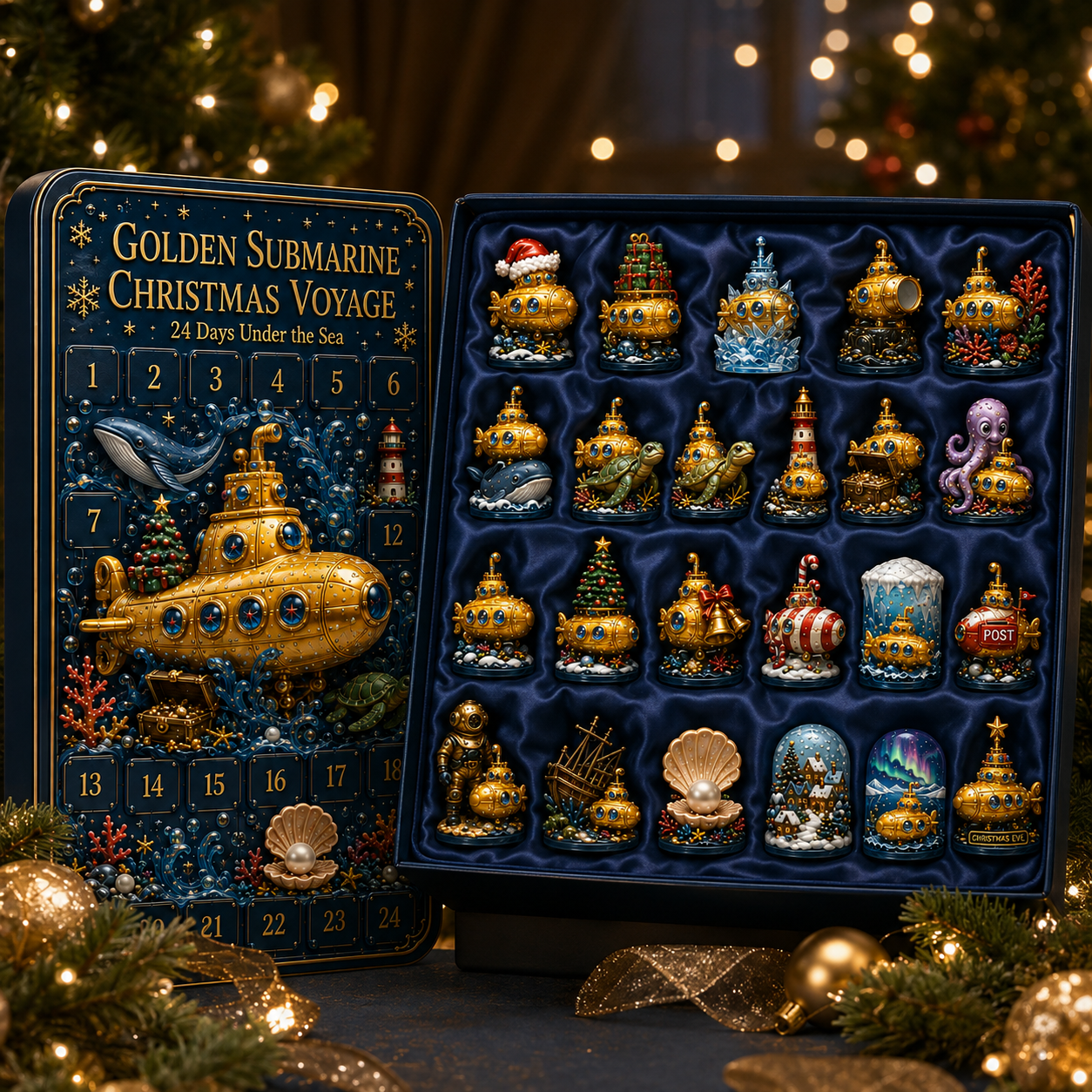 2026 Golden Submarine Christmas Advent Calendar