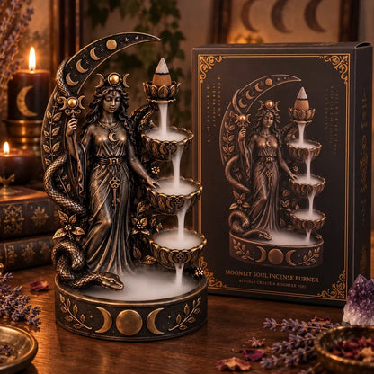 ✨ Enchanted Goddess Backflow Incense Burner – Mystical Home Decor