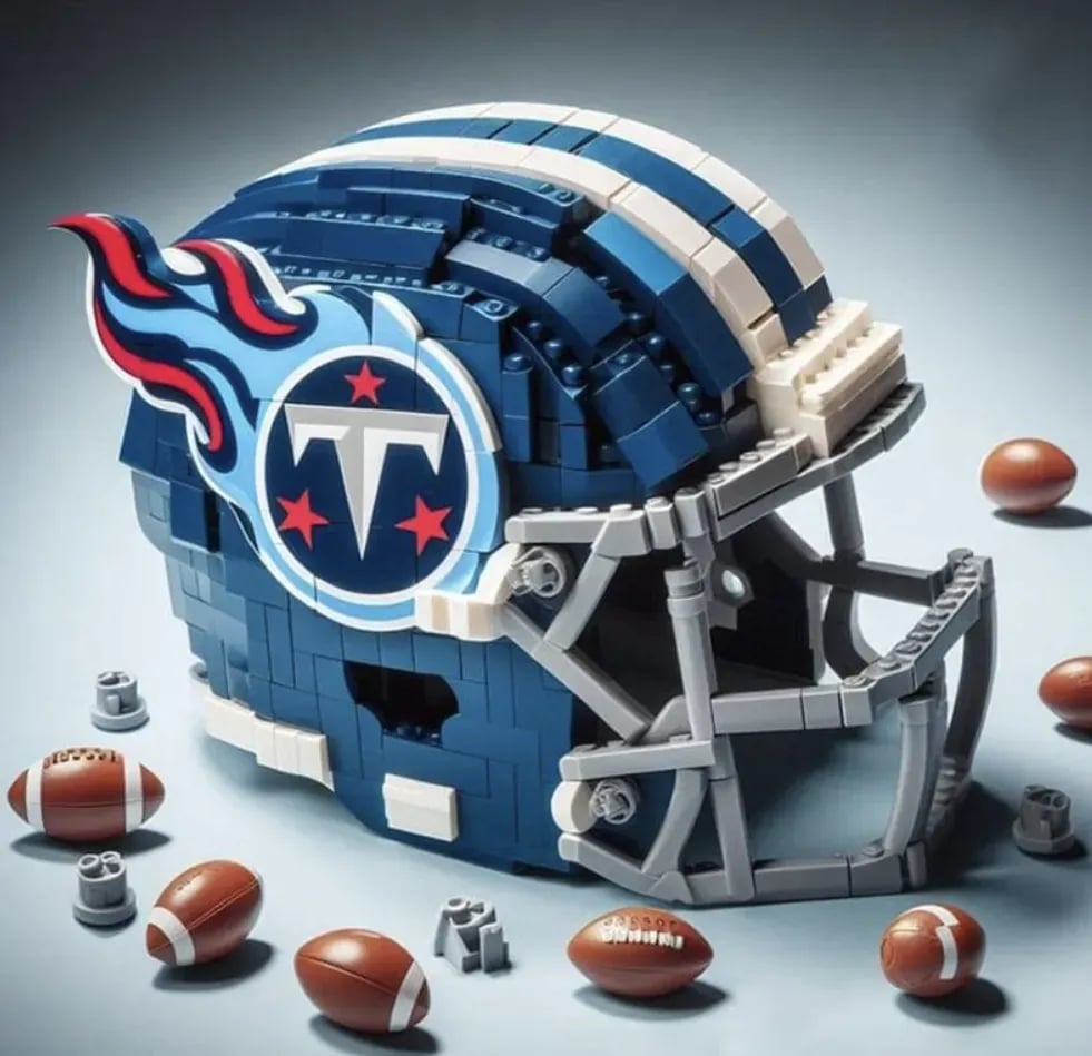 🏈 Building Block Football Helmet – 300+ Piece Collectible Construction Set