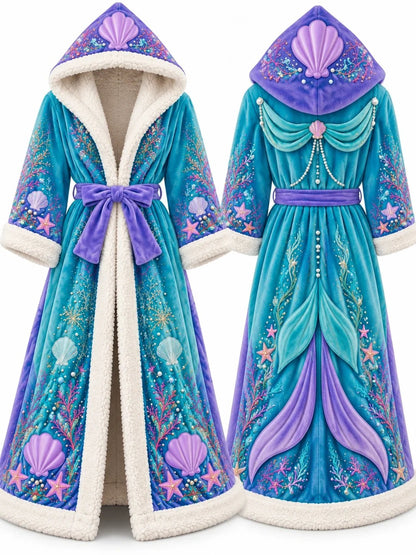 👑 CozyEverAfter™ Heated Princess Robe – Cozy warmth for cold days
