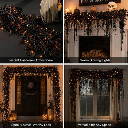 🎃 Spooky Chic: Halloween Fireplace Decor Set 👻