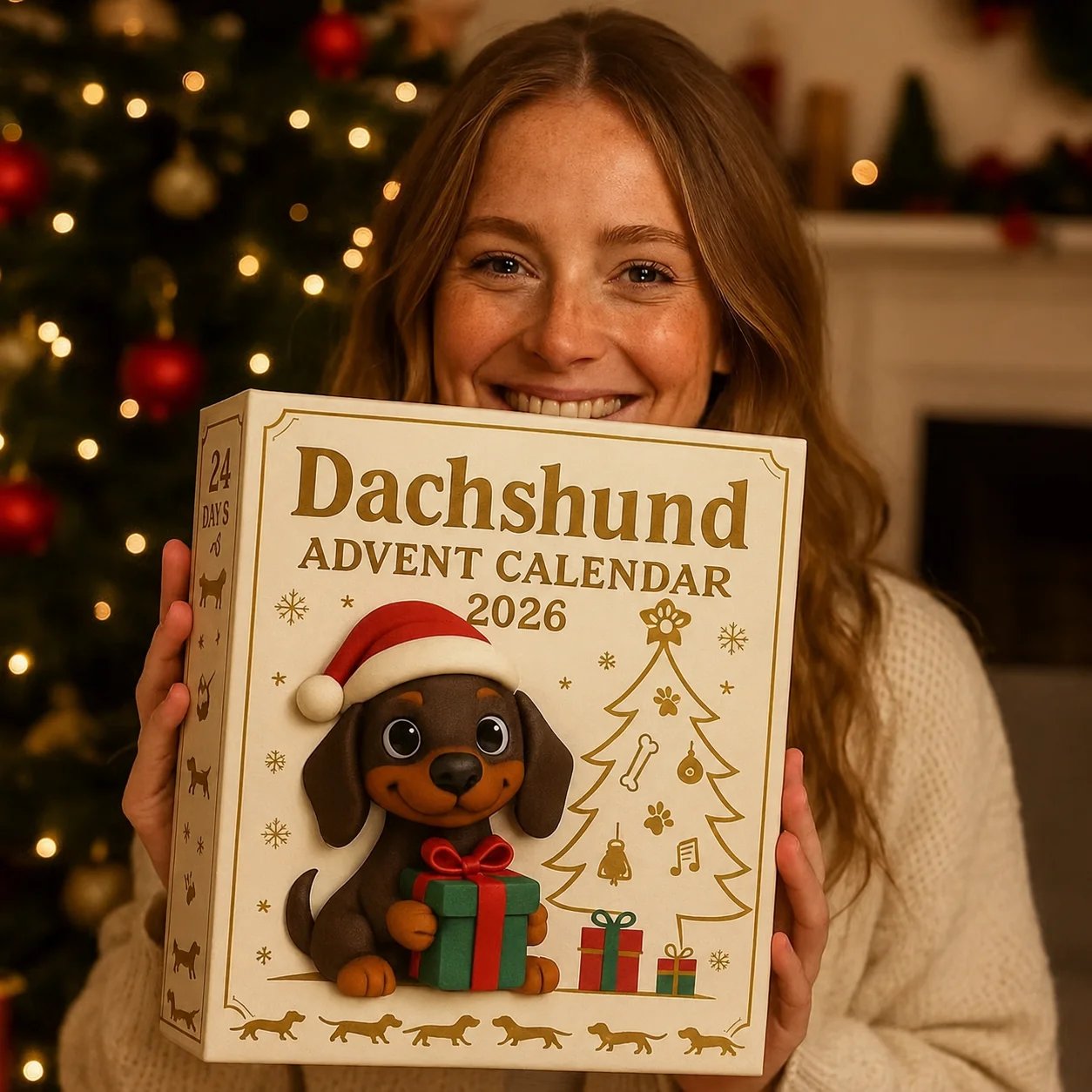 🎄HOT SALE 49% OFF🐾 2026 Dachshund Advent Calendar 🐶✨