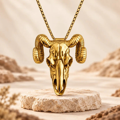 🐐 ✨ Western Skull Pendant Necklace & Belt Clip(📦Buy 2 Free Shipping)