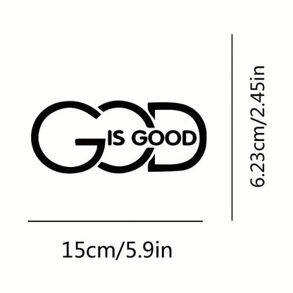 ⏰Limited Stock 60% OFF🙏 'God Is Good' Christian Car Decal Sticker | Premium Religious Décor