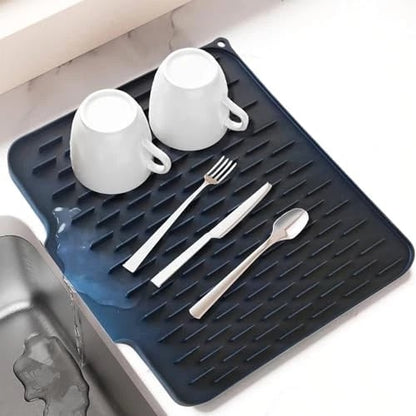 🔥HOT SALE🔥Non-Spill Silicone Worktop Saver – Heat-Resistant & Non-Slip Mat for Drip-Free Drying
