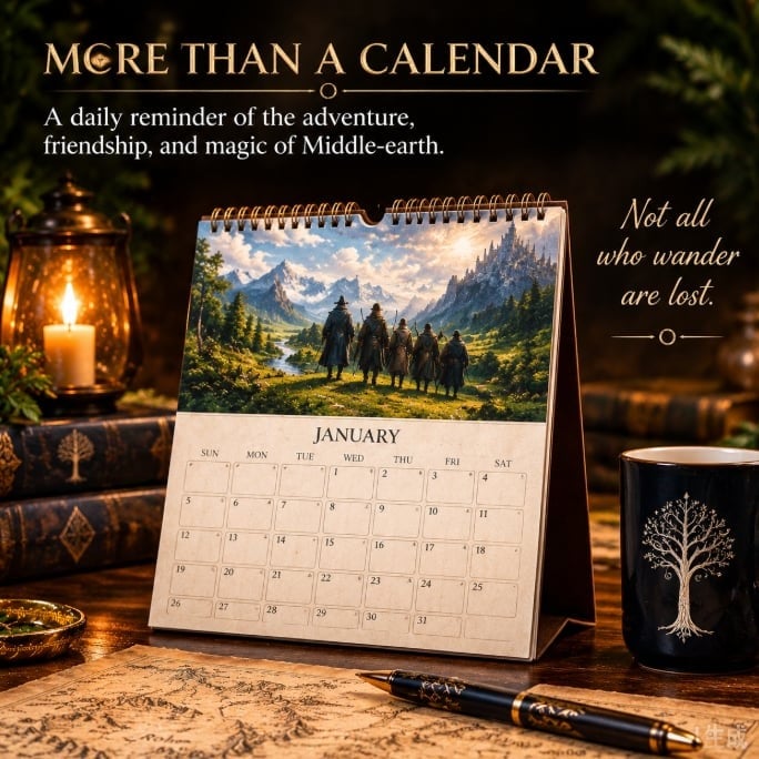 🧝📅 The Lord of the Rings 2027 Desk Calendar
