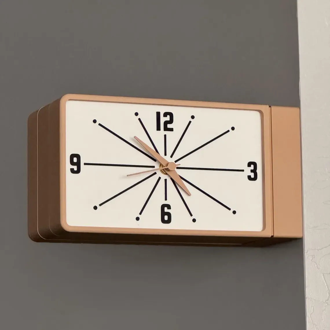 🕰️ Meridian Illuminated Double-Sided Wall Clock – Mid-Century Modern Retro Decor