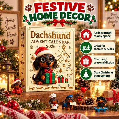 🎉🐶🎄 Dachshund Advent Calendar — Unbox a Cute Pup Surprise Every Day Till Christmas!