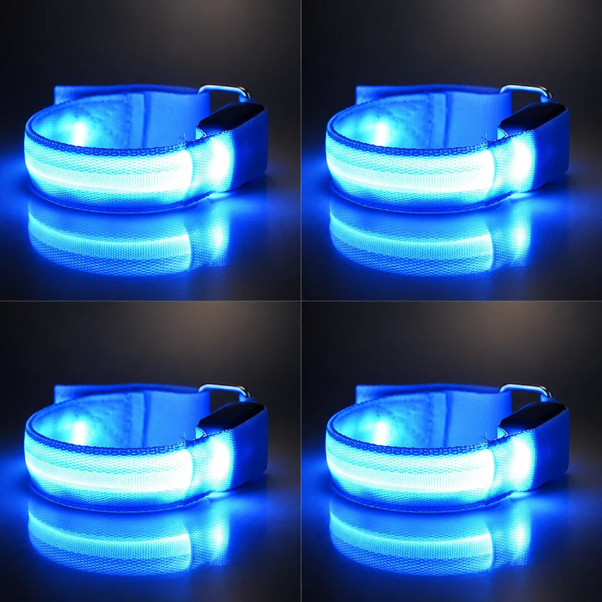 🐎 Horse LED Leg Straps – 4 Pack | Rechargeable-Look Night Riding Safety Lights ✨