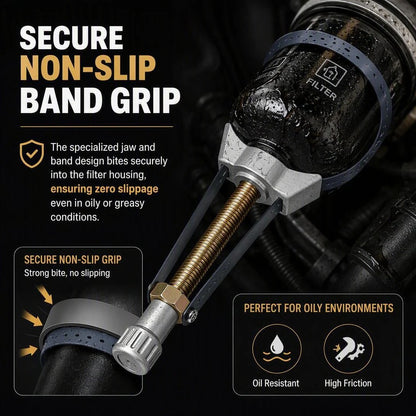 🎉🛠️NEW Auto Car Diameter Adjustable Oil Filter Removal Strap Wrench Tool