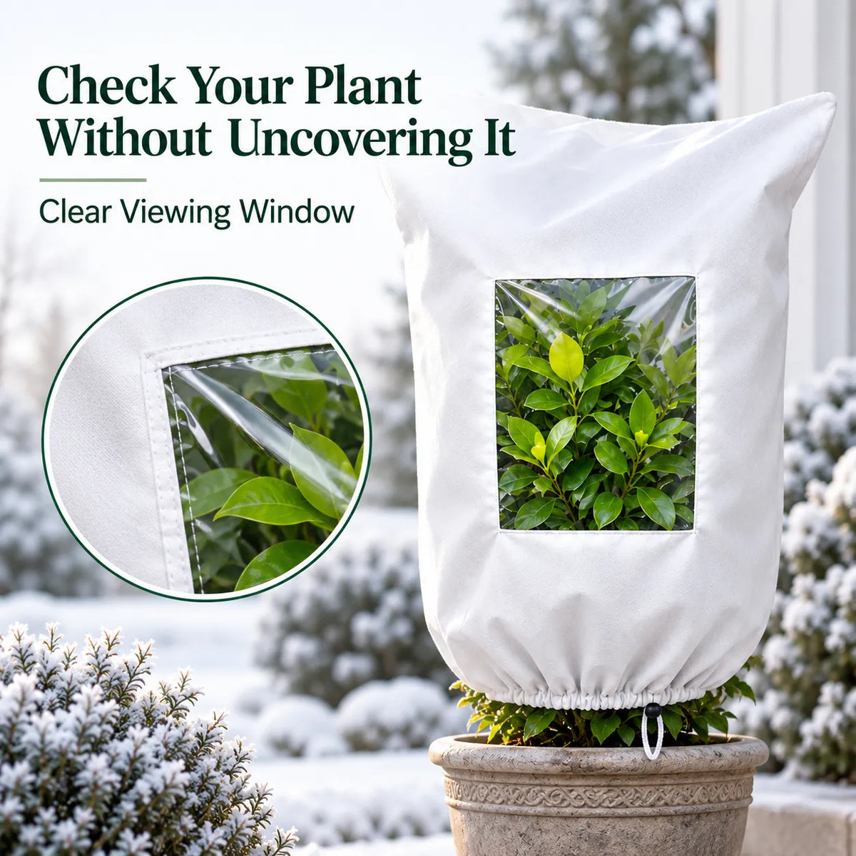 ❄️ Winter Plant Frost Protection Cover | Save Your Beloved Plants From Freezing Nights!