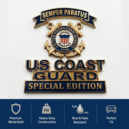 ⚓️Last Day Promo: 49% OFF 🎖️-US Coast Guard Semper Paratus Car Emblem Metal Badge - ✈️Buy 2 Free Shipping Today!