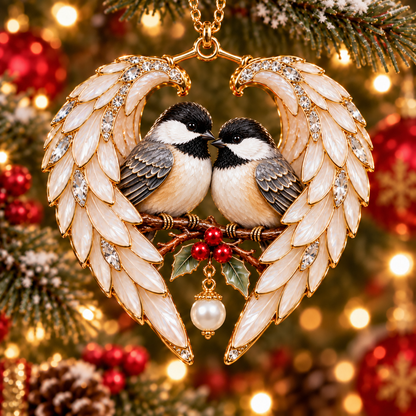 ❤️ 2026 Angel Wing Heart Bird Ornaments | 8 Keepsake Designs