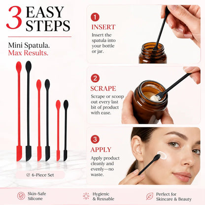Mini Silicone Spatula Set for Makeup and Skincare