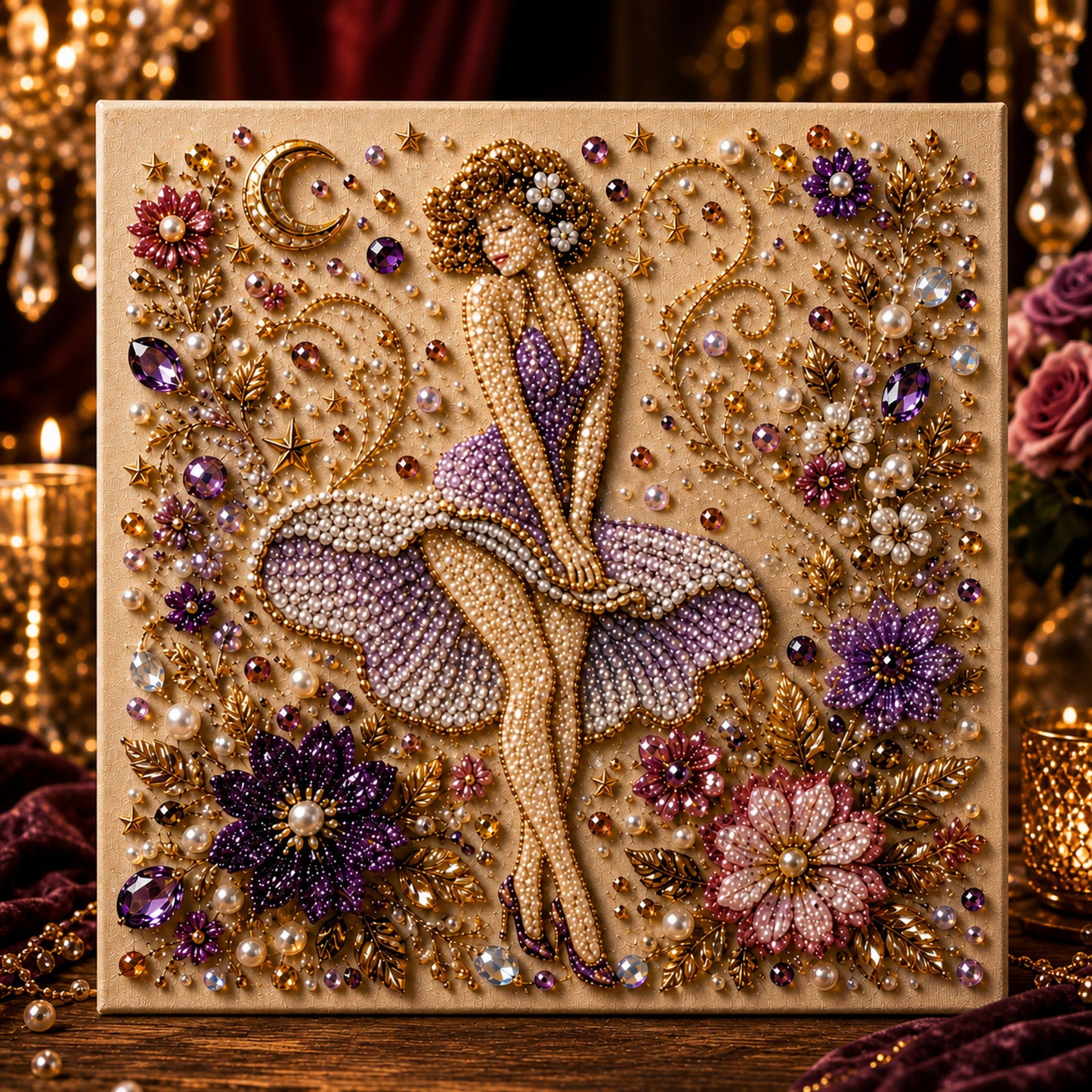 🔥LAST DAY 50% OFF - ✨ American Legends Pearl Art DIY Kit – Create 3 Timeless Icons in Sparkling Detail