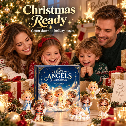 24-Day Angel Advent Calendar – Acrylic Christmas Hanging Ornaments