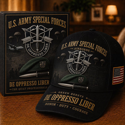 🗡️U.S. Army Special Forces “De Oppresso Liber” Tribute Cap