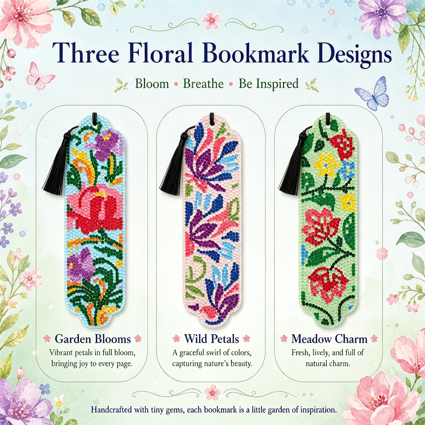 🔥LAST DAY 50% OFF-🌌Starlit Romance Diamond Art Bookmark Kit