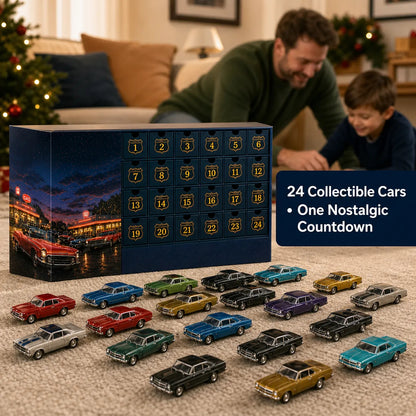 24 Days of Classic American Cars Advent Calendar – 24 Vintage Ride Collectibles