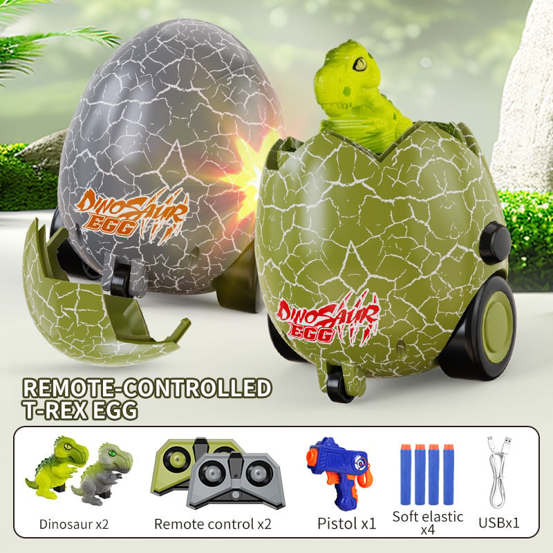 Remote Control Dinosaur Egg Battle Toys - 2 Pack
