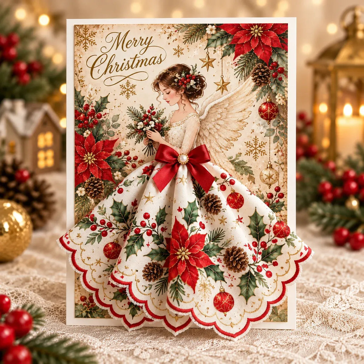 🪽✨3D Christmas Angel Greeting Card