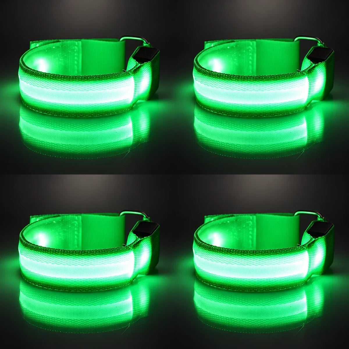 🐎 Horse LED Leg Straps – 4 Pack | Rechargeable-Look Night Riding Safety Lights ✨