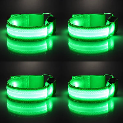 🐎 Horse LED Leg Straps – 4 Pack | Rechargeable-Look Night Riding Safety Lights ✨