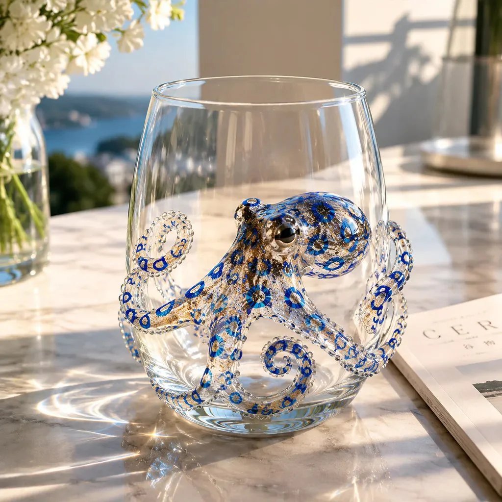 🌊  2026 3D Ocean Animal Artisan Glassware Collection for Fresher Sips, Coastal Elegance & Elevated Home Bar Vibes