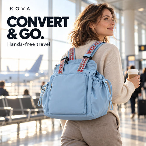 3-in-1 Convertible Travel Bag – Tote, Shoulder Bag & Backpack with 15 Pockets & Luggage Sleeve 🎒✈️