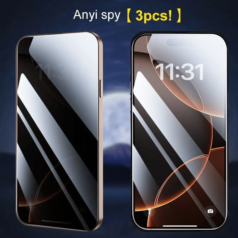 Luxury Privacy Screen Protector for iPhone- Fingerprint Proof, Scratch Resistant