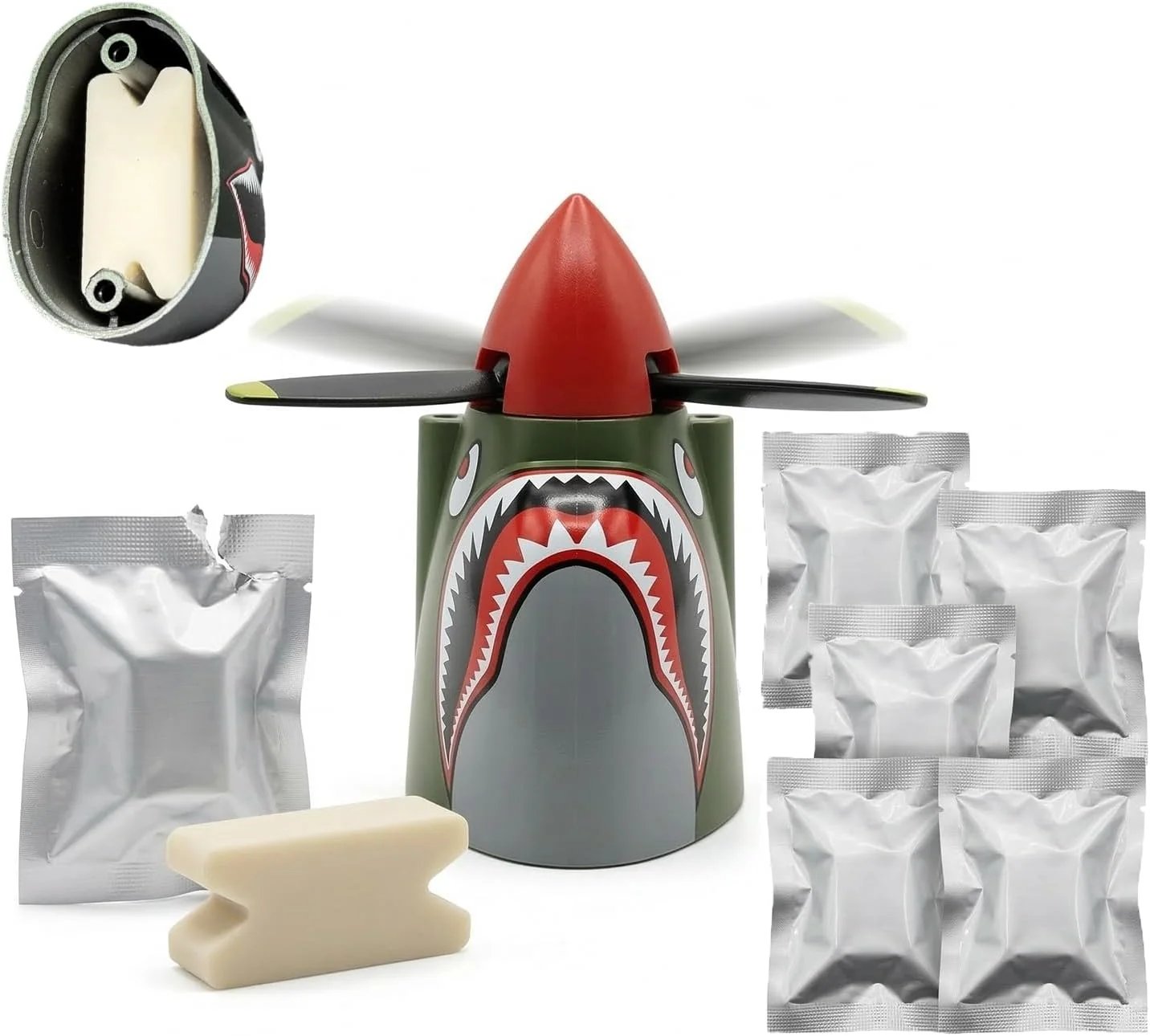 Plane Car Air Freshener | Vintage Fighter Jet Vent Clip for Men