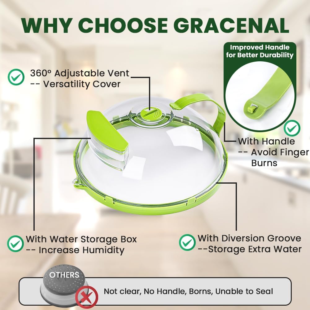 🏆Hot Sale 49% OFF⏳Microwave Splatter Cover for Food