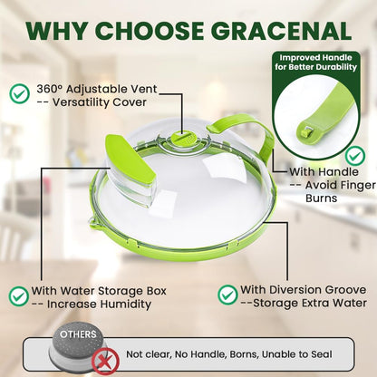 🏆Hot Sale 49% OFF⏳Microwave Splatter Cover for Food