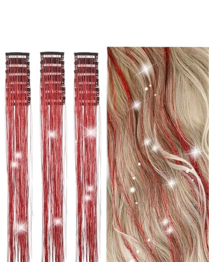 🔥HOT SALE🔥12 PCS Tinsel Hair Extensions