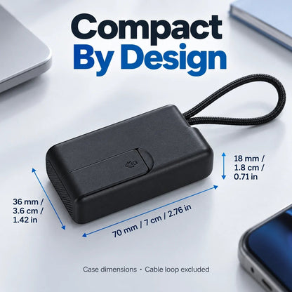 🔥 HOT SALE 🔥 49% OFF | 60W Fast Charging Cable Organizer Kit 🔌 Compact Travel Cable Storage Box with Multi-Connector Charging Set