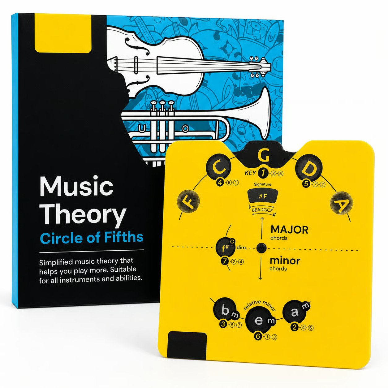 🔥Last Day 54% OFF 🎵Circle of Fifths Music Theory Decoder Set🎹🎸💕
