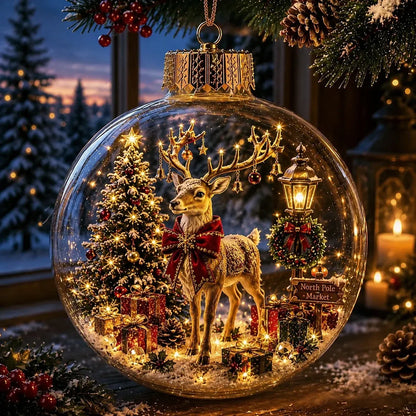 🎄✨ Magical Glass Christmas Ornaments