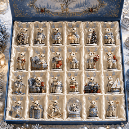 Ice Reindeer Advent Calendar – 24 Hanging Christmas Ornaments
