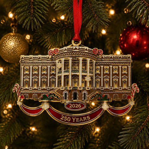 🔥Last 30pcs✨🔥White House Christmas tree ornaments
