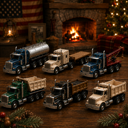🚚American Trucks Advent Calendar 2026 – 24 Days of Collectible Mini Truck Surprises, Acrylic Charms Blind Box