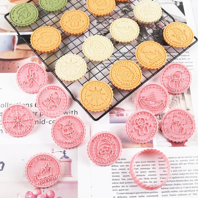 🎄🍪 Holiday Baking Shape Collection – Festive Cookie Molds for Family Christmas Fun