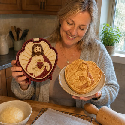 ⏳ Last Day 49% OFF – ✝️ 16-Design Christian Mini Pie Mold Collection | Reusable Embossed Molds for Shaping Detailed Jesus, Mary, Angels, Crosses, Dove & Faith-Inspired Pies 🥧✨