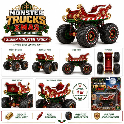 XMAS Holiday Edition Sleigh Monster Truck