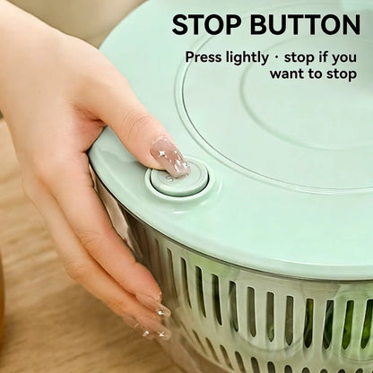🥗 5-in-1 Salad Spinner Prep Bowl – Vegetable Washer & Slicer Set