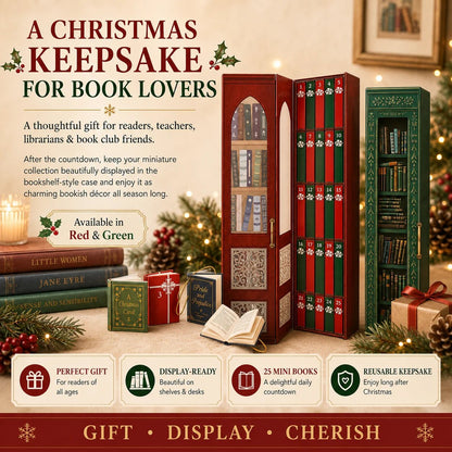 📚 25-Day Mini Book Advent Calendar – 🎁❤️ A Book Lover's Christmas Countdown (📦Buy 2 Free Shipping)