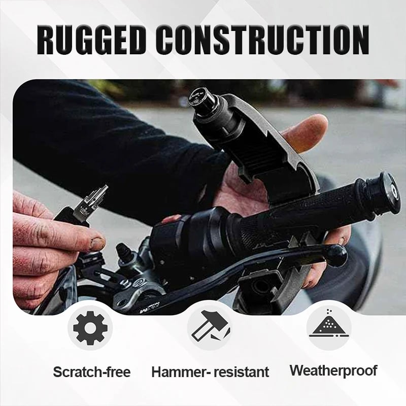 🔒 Handlebar Lock with Alarm: Precision Copper Core, Universal Fit, Weatherproof, for Bike & Motorcycle